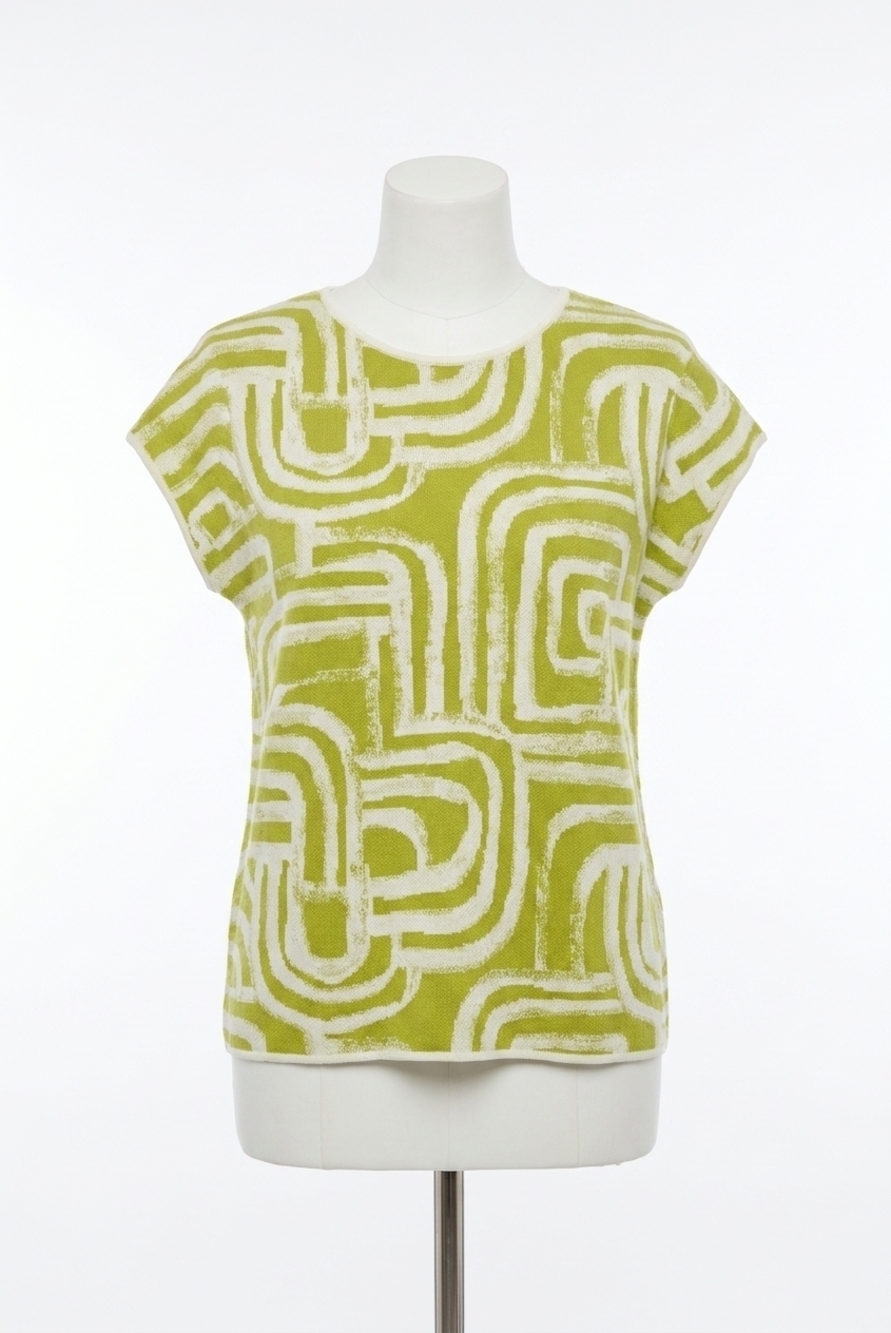 NEW SINCERELY OURS linnea top in matcha maze